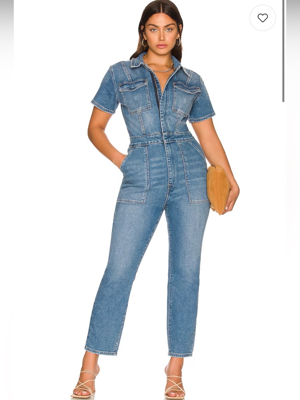 Good American Fit for Success S adjustable waist stretch Jumpsuit Utility